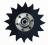 8" NOTCHED COVERING DISC
